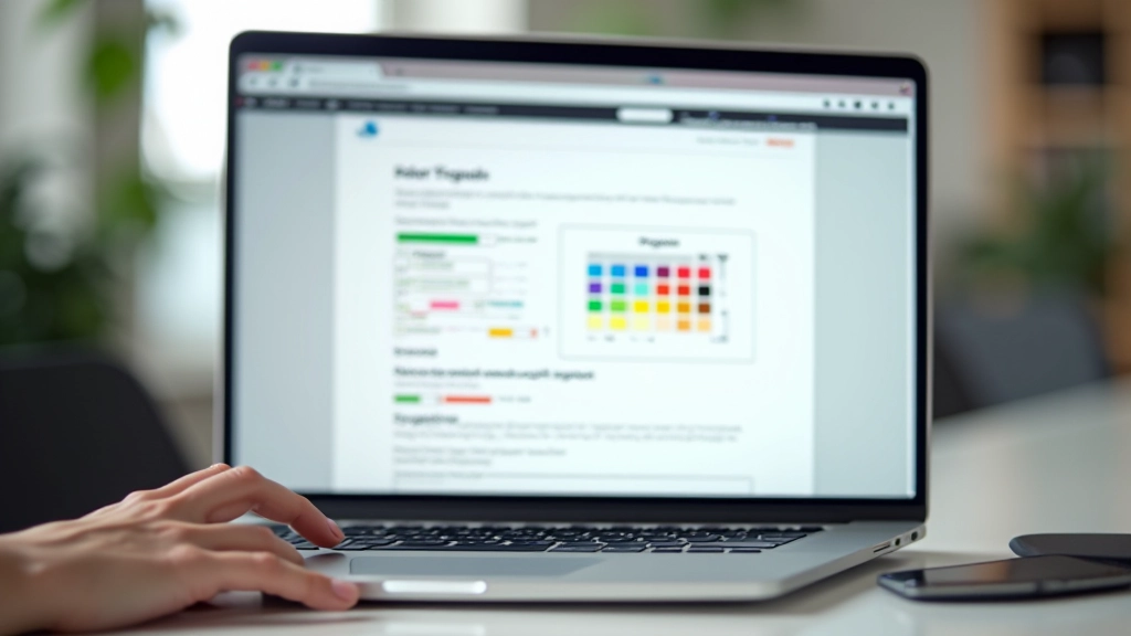 Paleta barev s kontrастem vhodným pro dostupnost webu