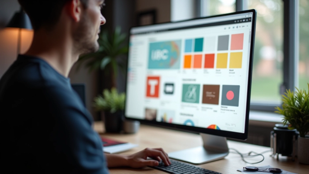 Moderní webový design s příkladem typografické hierarchie a barevné harmonie